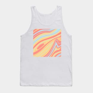 Primary Color Abstract Waves Tank Top